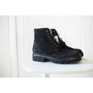 Anthropologie Grenson Emmaline Burnished Suede Boots US 5